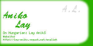 aniko lay business card
